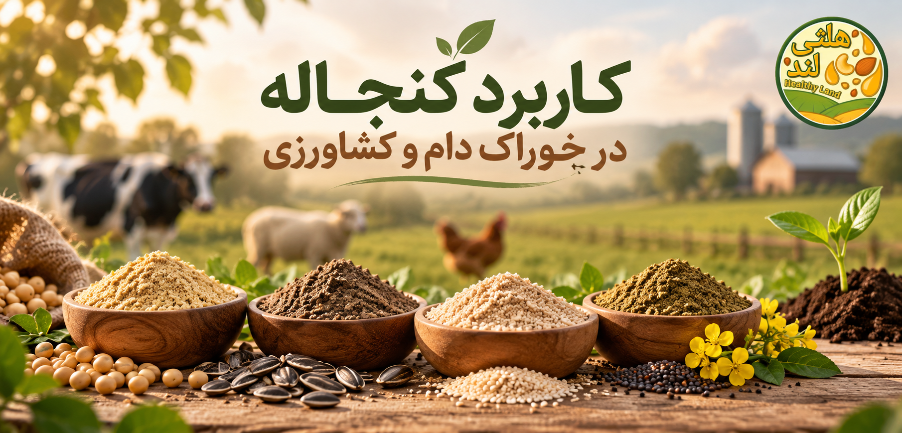 کاربرد کنجاله در خوراک دام و کشاورزی؛ کنجاله دانه‌های روغنی واقعاً چه کاربردی دارد؟