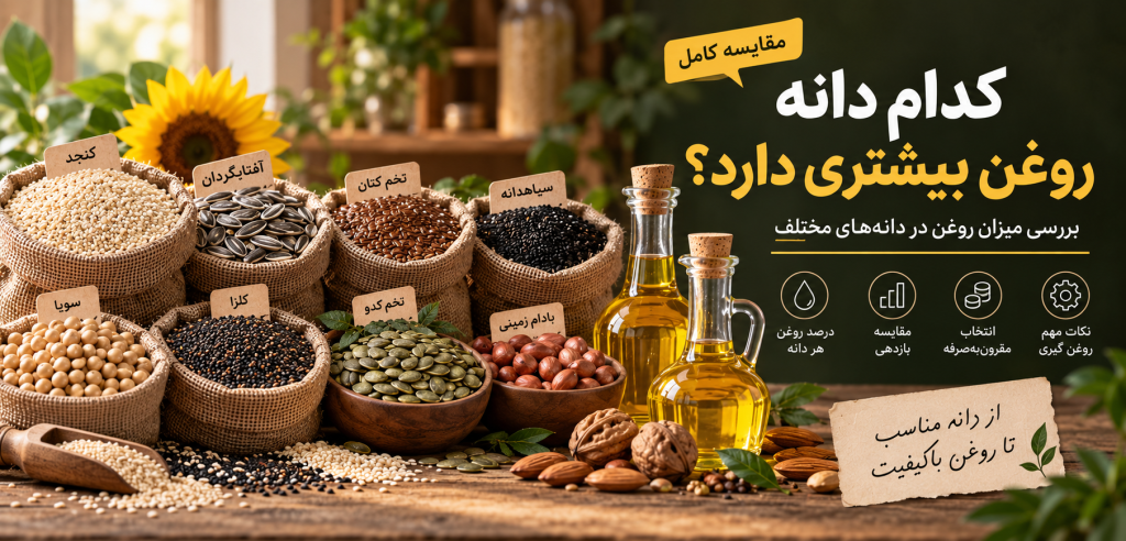 کدام دانه بیشترین روغن را دارد؟ جدول درصد روغن دانه‌ها